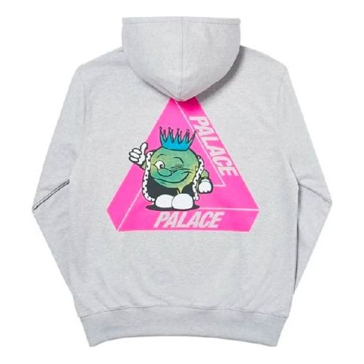 Mikina Palace Palace Cartoon Logo Pullover Hoodie Šedá | P18HD055