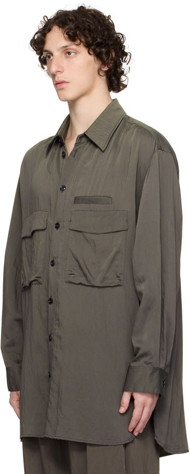 Košeľa LEMAIRE Lemaire Utility Shirt Zelené | OV1014 LF1388, 3