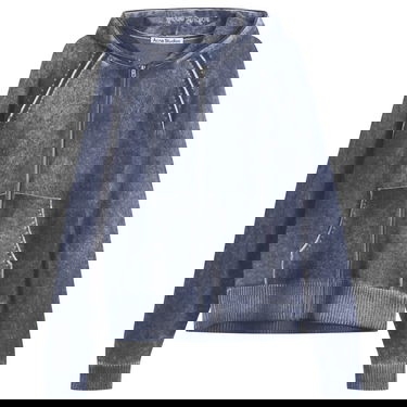 Mikina Acne Studios Kupiter Knitted Hoodie Modrá | B60386-885, 1