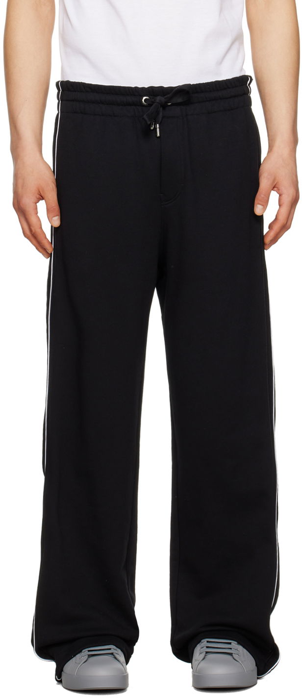 Tepláky Dolce & Gabbana Black Drawstring Sweatpants Čierna | GVVUATHU7CK, 0