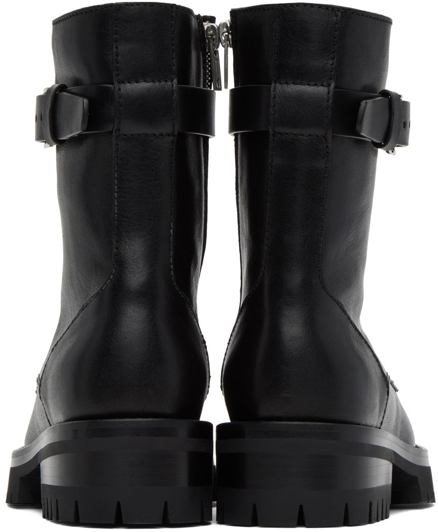 Kabáty Ann Demeulemeester Ann Demeulemeester Cisse Leather Lace-Up Boots Čierna | 2302-W-B05-LT049-099, 1