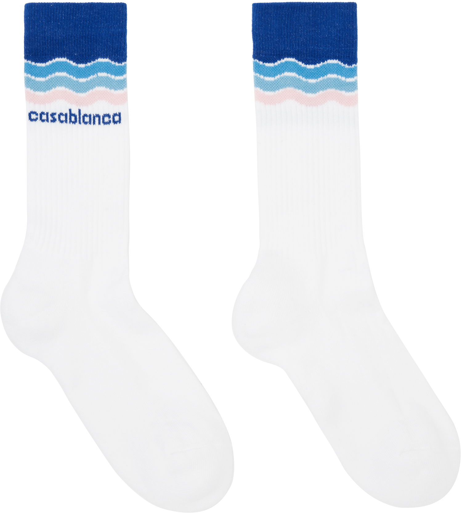 Ponožky Casablanca Wave Socks Biela | APS25-ACC-010-03, 0
