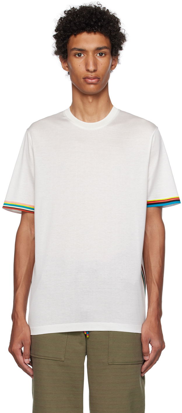 Tričko Paul Smith Paul Smith Stripe T-Shirt Biela | M1R-919TP-L00088-01, 0