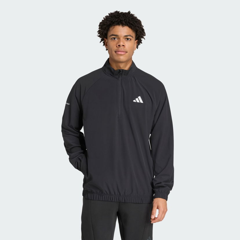 Mikina adidas Performance Training Essentials 1/4 Zip Pullover Čierna | JM5440