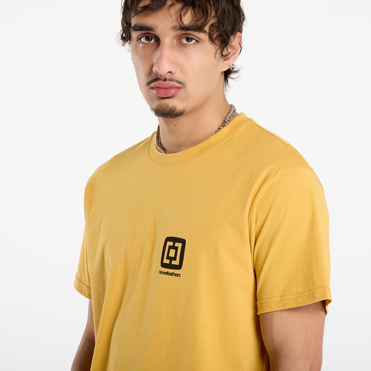 Tričko Horsefeathers Mini Logo T-Shirt Žltá | SM1350F, 1