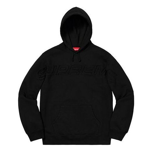 Mikina Supreme Set In Logo Hoodie Čierna | SUP-SS19-098