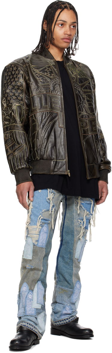 Bomber bunda Who Decides War Who Decides War Pelle Pelle Edition Monument Leather Jacket Hnedá | 1131480017SS25, 3