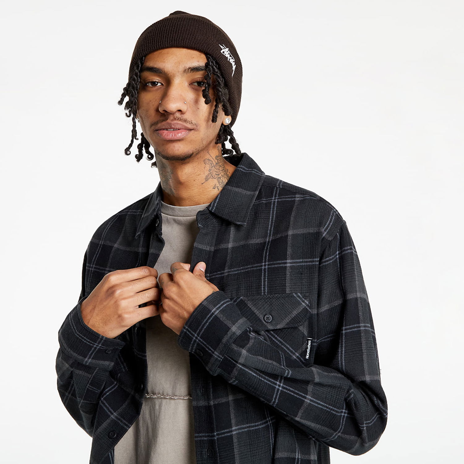Košeľa Horsefeathers Dough Shirt Čierna | SM1219A, 0