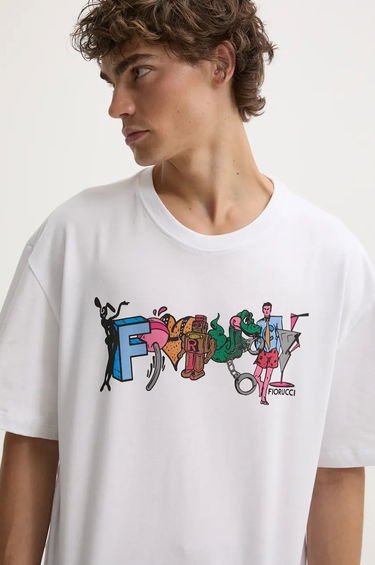 Tričko Fiorucci Fiorucci Graphic Print T-Shirt Biela | M01FMTSH103CJ01WH04, 0