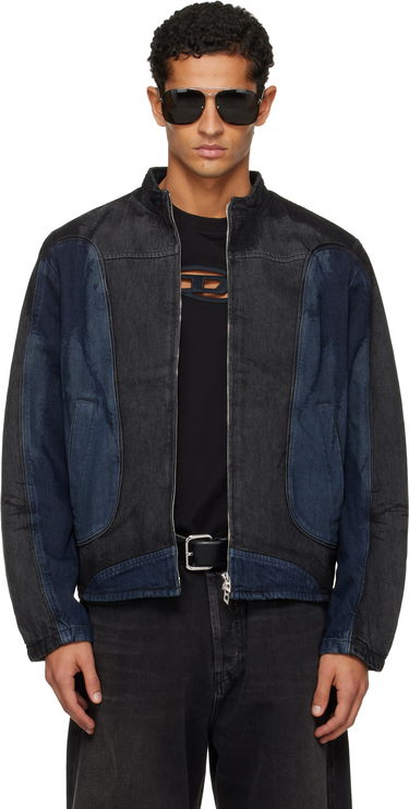Bunda Diesel D-Blenk-S Paneled Denim Jacket Rôznofarebný | A18422-007BX-01, 0