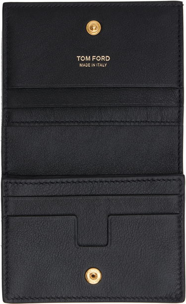 Peňaženka Tom Ford Tom Ford Grain Leather Padlock Compact Wallet Čierna | S0518-LCL490G, 2
