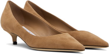 Tenisky a topánky Jimmy Choo Amelia Suede Kitten Heel Pumps Béžová | AMELIA, 3