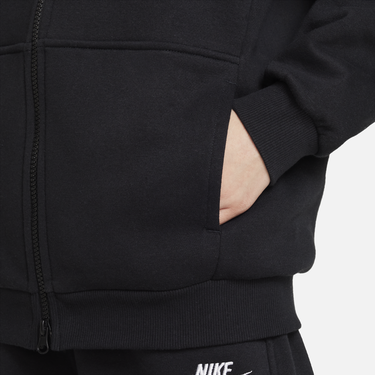 Mikina Nike Sportswear Club Fleece Full-Zip Hoodie Čierna | FD2931-010, 3