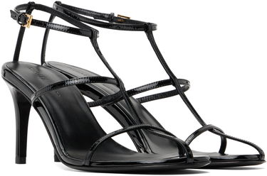 Doplnky Khaite KHAITE Cage Heeled Sandals Čierna | F3083-938, 3