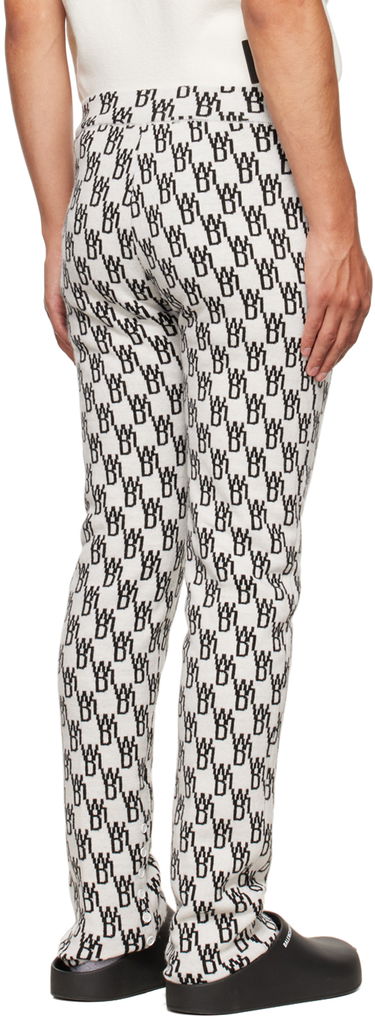 Nohavice We11done We11done Jacquard Lounge Pants Biela | WD-KP9-20-096-W-IV, 2