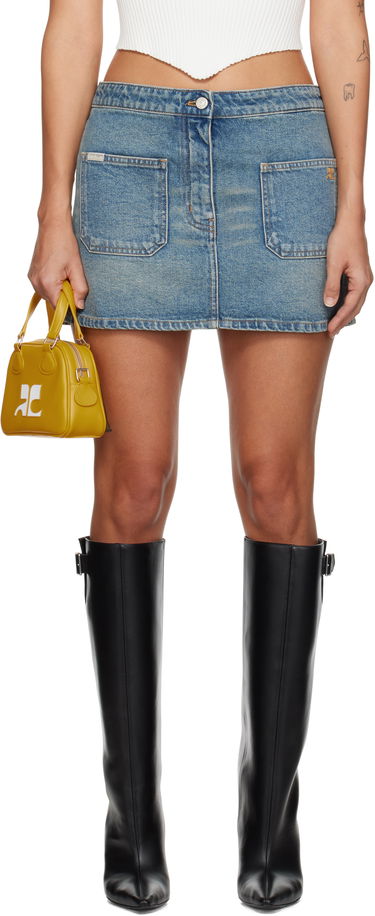 Sukňa Courrèges Courrèges 2-Pocket Miniskirt Modrá | 324DJU191DE0033, 0
