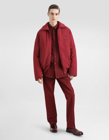 Nohavice Dolce & Gabbana Dolce & Gabbana Tailored Cotton Pants Vínová | GP0R4TFUFL3R0369, 1