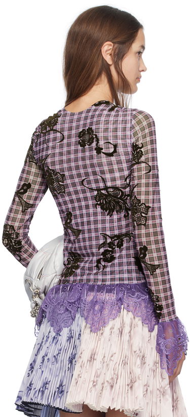 Košeľa Chopova Lowena Hatch Floral Long Sleeve Fialová | 2249, 2