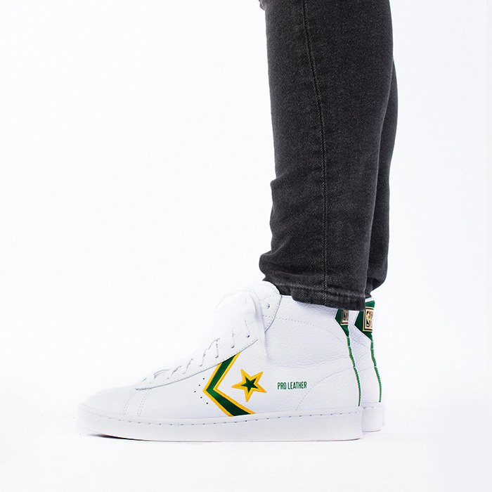 Tenisky a topánky Converse Pro Leather Mid "Boston Celtics" Biela | 167061C, 1
