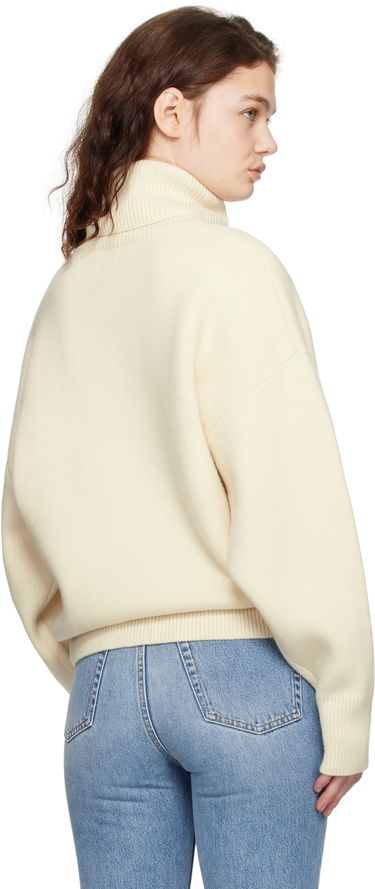 Sveter TOTEME TOTEME Double-Knit Turtleneck Sweater Béžová | 251-WRT4629-YA0132, 2