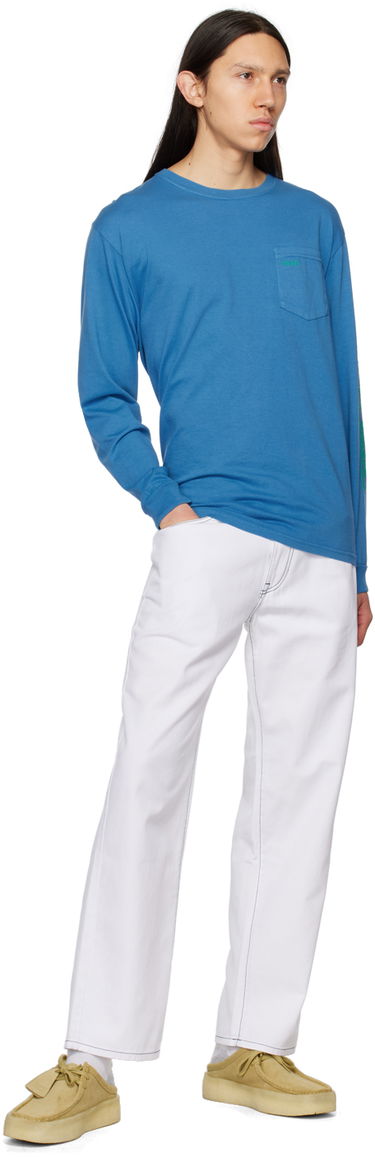 Tričko Noah Noah Modern Boy Pocket Tee Modrá | PT024SS23CFW, 3