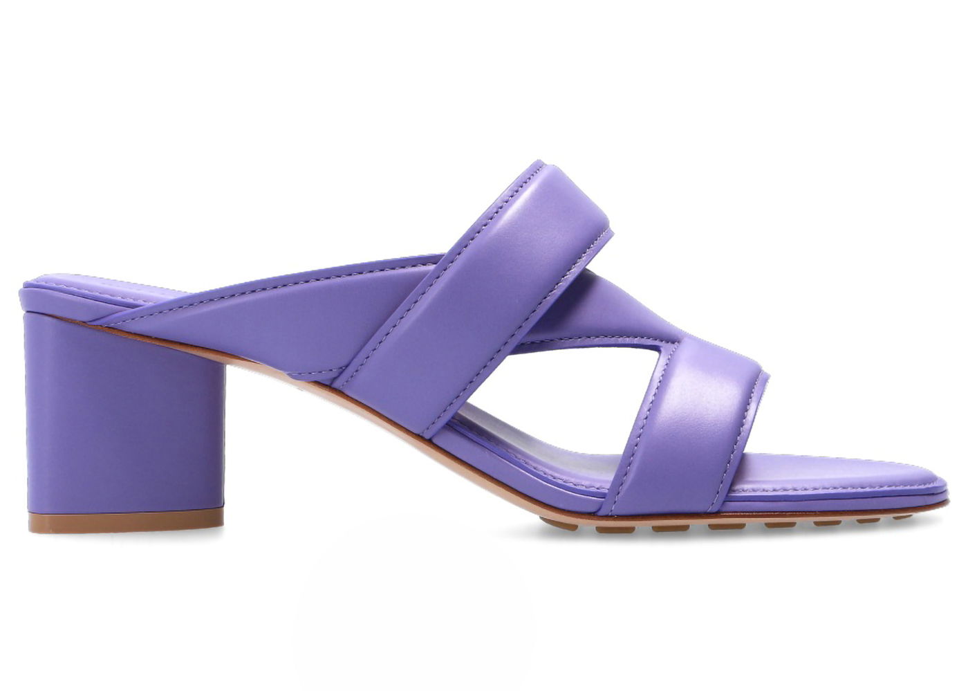 Tenisky a topánky Bottega Veneta Leather Crossover-Strap Sandals Fialová | 651376VBSL05176, 0
