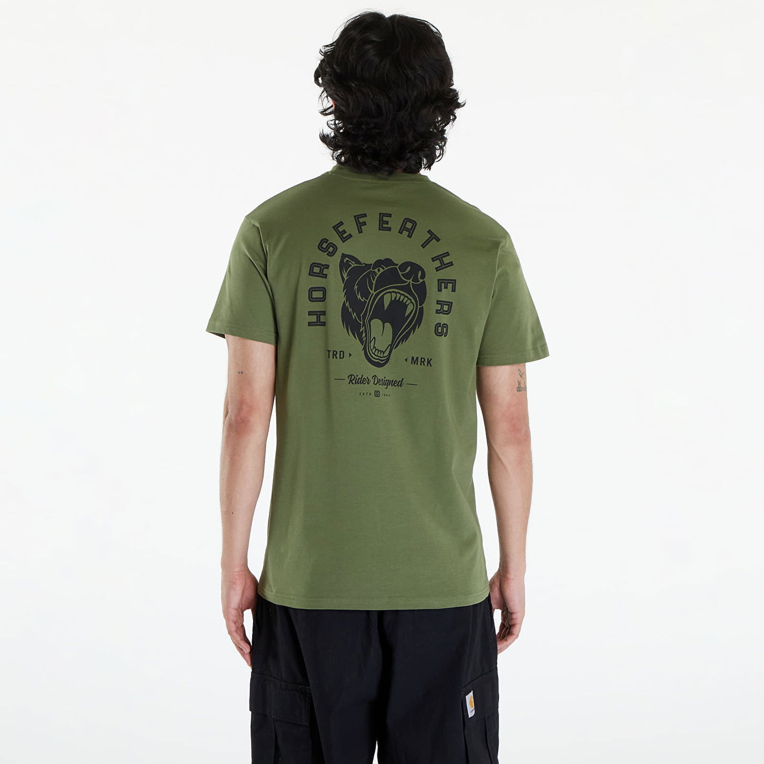 Tričko Horsefeathers Roar II T-Shirt Loden Green Zelené | SM1340C, 1