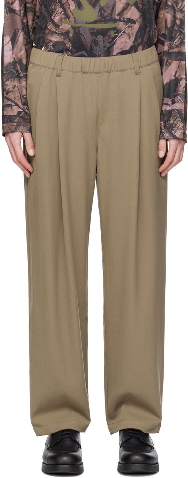 Nohavice Dime Dime Pleated Twill Trousers Béžová | DIMESP2514CAM, 0