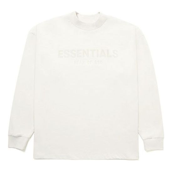 Sveter Fear of God Essentials Long Sleeve Logo T-Shirt Biela | 125BT212090F