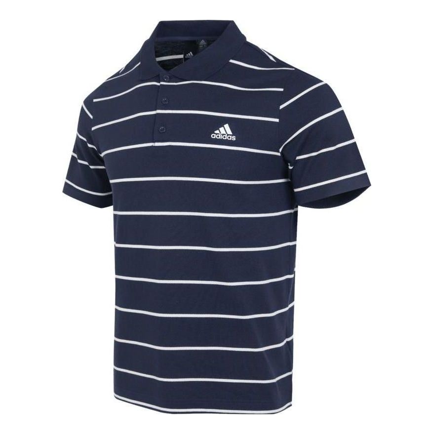 Polo tričko adidas Originals Striped Polo Shirt Modrá | IA8164, 0
