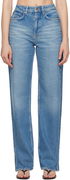 Playback Splits High-Waist Straight-Leg Jeans