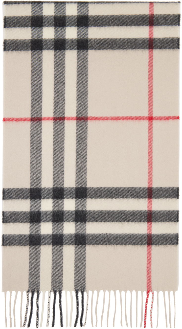 Šál Burberry Check Scarf Beige Béžová | 8015533, 0