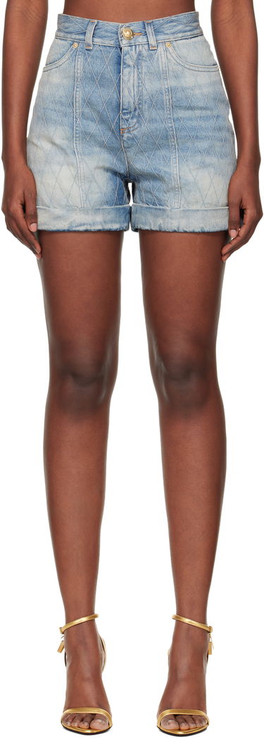Šortky Balmain Diamond Denim Shorts Modrá | FF1MA155DF79, 0