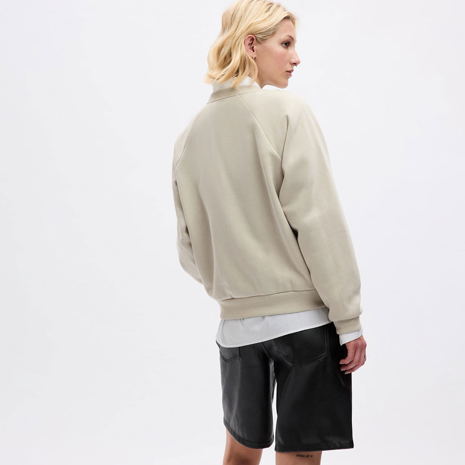 Mikina GAP Sweatshirt Logo Sweatshirt Moonstone XS Šedá | 829096-01, 1