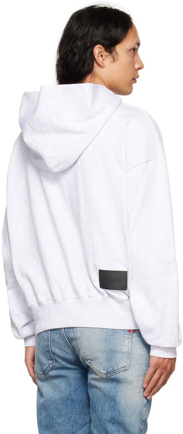 Mikina We11done We11done Print Hoodie Šedá | WD-TH3-22-807-U-GY, 2