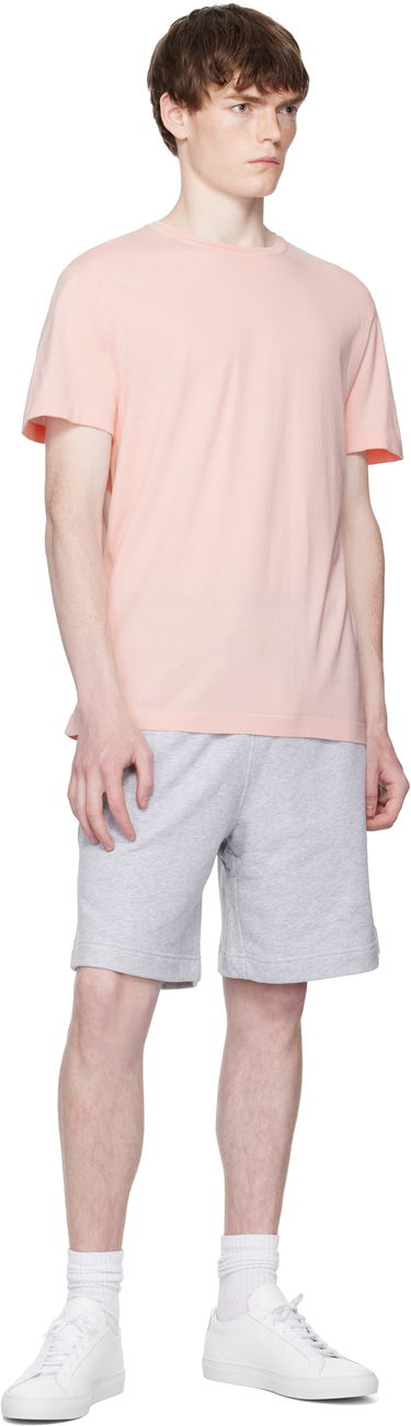 Tričko BOSS BECKHAM x BOSS Knit T-Shirt Ružová | 50552423, 4