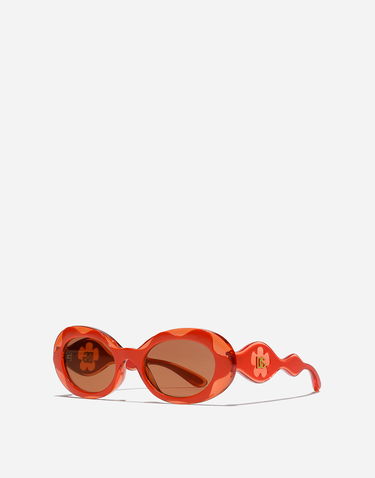 Slnečné okuliare Dolce & Gabbana Dolce & Gabbana Flower Power Oval Sunglasses Oranžová | VG600KVN87T9V000, 1