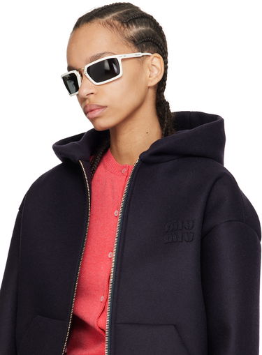 Slnečné okuliare Prada Prada Rectangular Sunglasses Biela | 0PR A11S 4615S0 8056597961783, 3