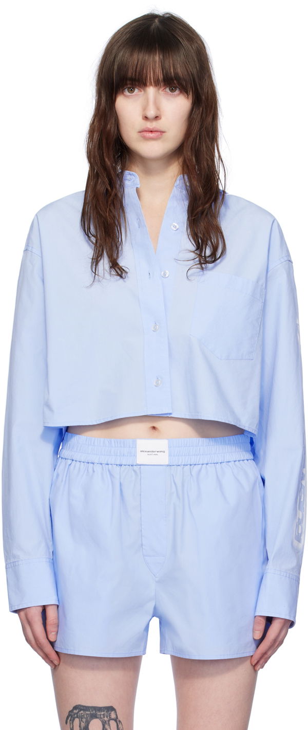 Alexander Wang Cropped Button-Down Shirt