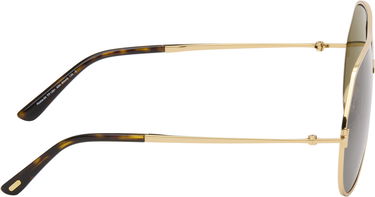 Slnečné okuliare Tom Ford Tom Ford Rickie-02 Aviator Sunglasses Žltá | FT1281_6330N, 1