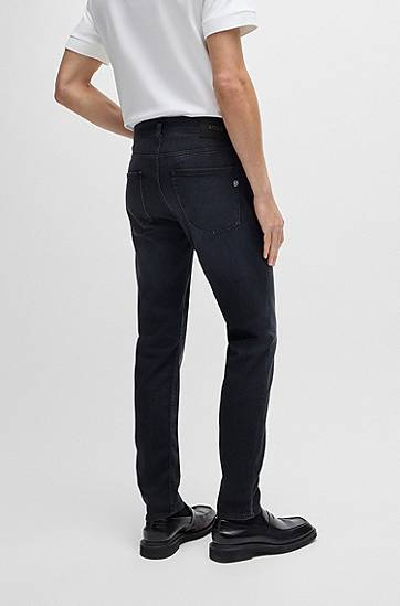 Džínsy BOSS Delaware Slim-Fit Jeans Čierna | 50520851, 1