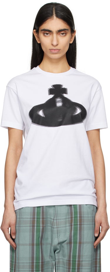 Tričko Vivienne Westwood Vivienne Westwood Halftone Orb Classic T-Shirt Biela | 3G01003G-J001M-, 0