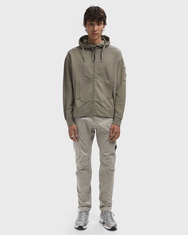 Mikina C.P. Company Hooded Goggle Sweatshirt Zelené | 19CMSS060A006372G-356, 2