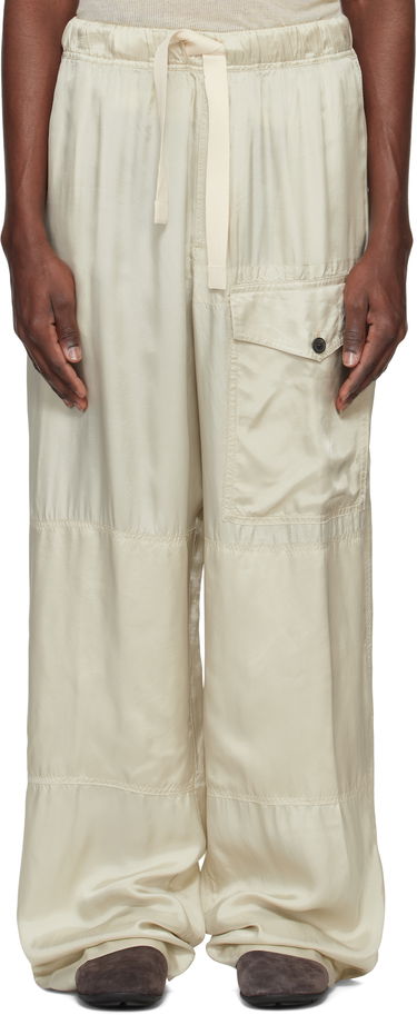 Cargo nohavice Dries Van Noten Dries Van Noten Viscose Drawstring Cargo Pants Béžová | 251-020911-1427, 0
