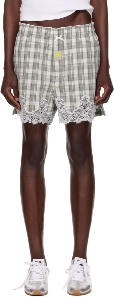 Šortky Martine Rose Martine Rose French Knickers Shorts with Lace Šedá | 833WS28044, 0