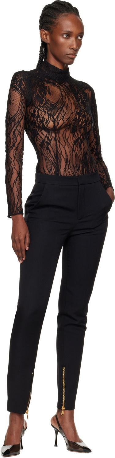 Body Balmain Balmain Long-Sleeved Lace Bodysuit Čierna | FF1BG515CG07, 4