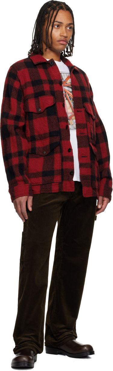 Bunda Junya Watanabe Junya Watanabe Filson Felted Check Jacket Červená | WP-J009-051, 3