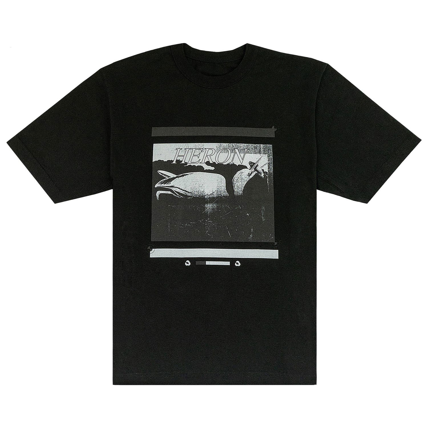 Tričko HERON PRESTON Misprinted Tee Čierna | HMAA032S23JER0061010, 1
