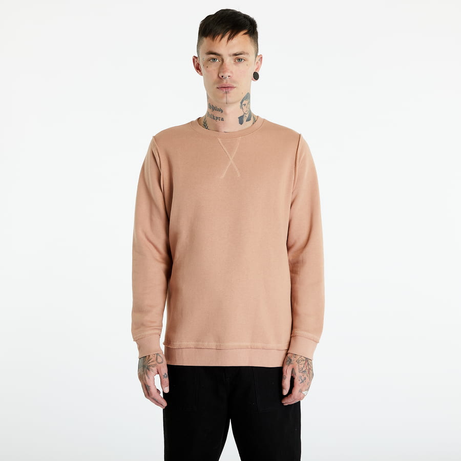 Sveter Urban Classics Oversized Open Edge Crewneck Ružová | TB1590-00915, 0