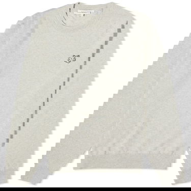 Sveter MAISON KITSUNÉ Patch Crew Jumper Šedá | MM00815KT1036-H120, 0